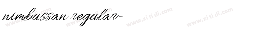 nimbussan regular字体转换 nimbussan regular字体转换